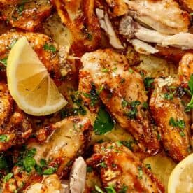 Close view of Lemon Pepper Wings