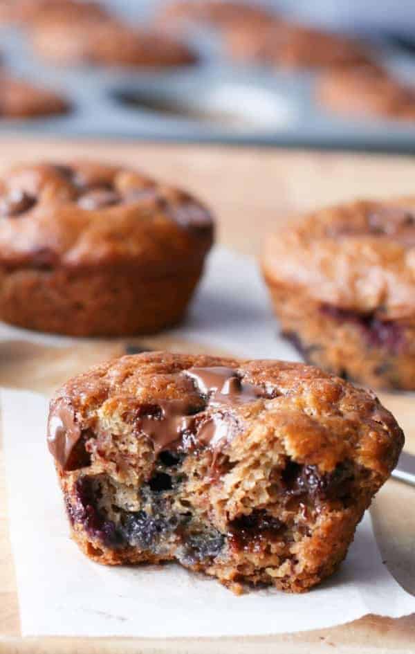 Banana Blueberry Muffins