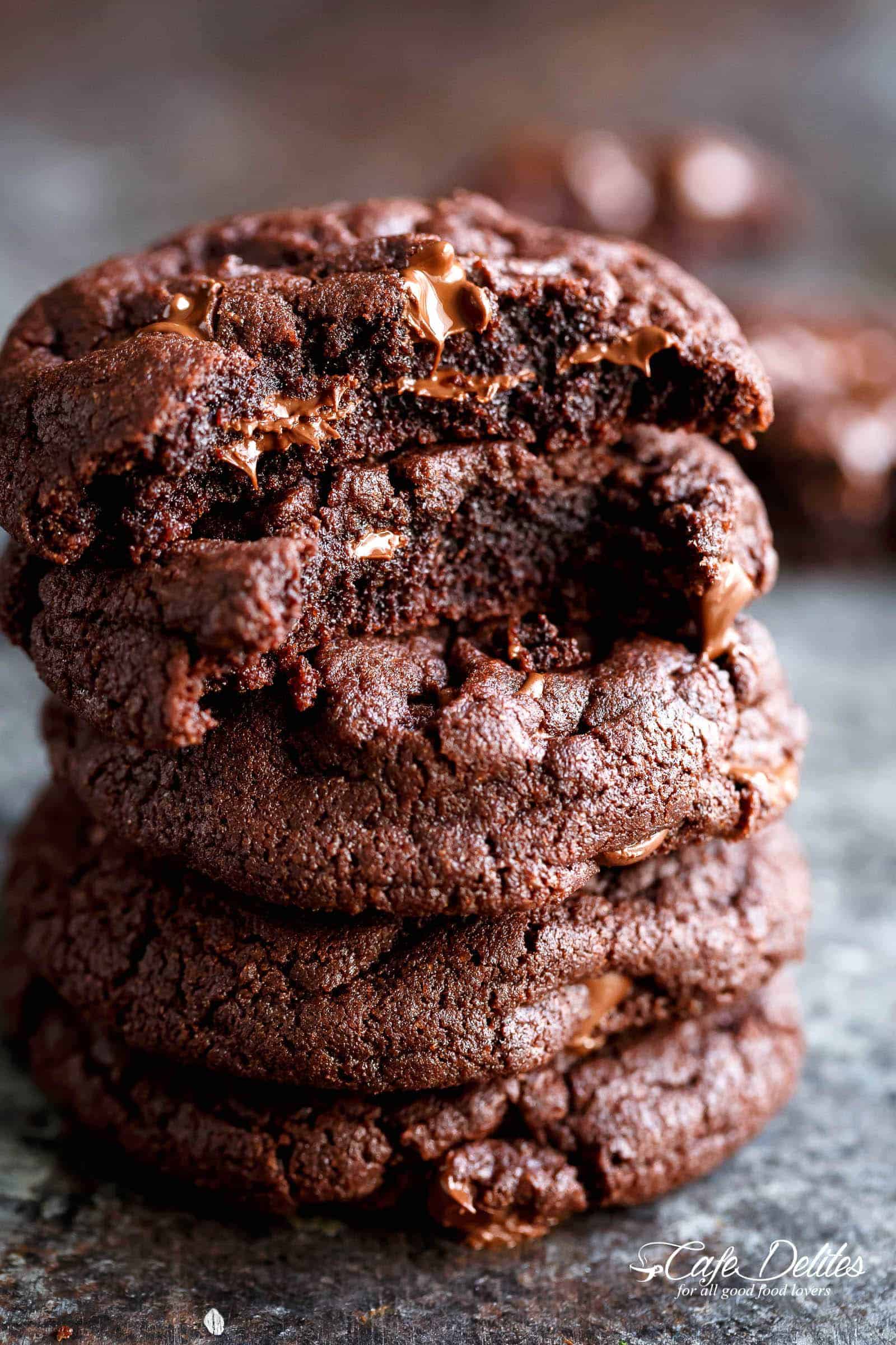 Fudgy Chocolate Brownie Cookies