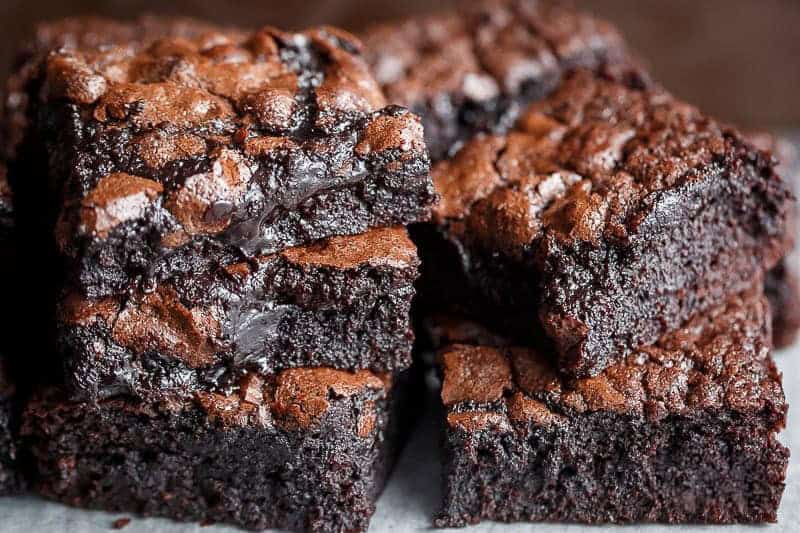 a reliable, Fudgy ONE BOWL Cocoa Brownies! A special addition gives these brownies a super fudgy centre without losing that crispy, crackly top! |