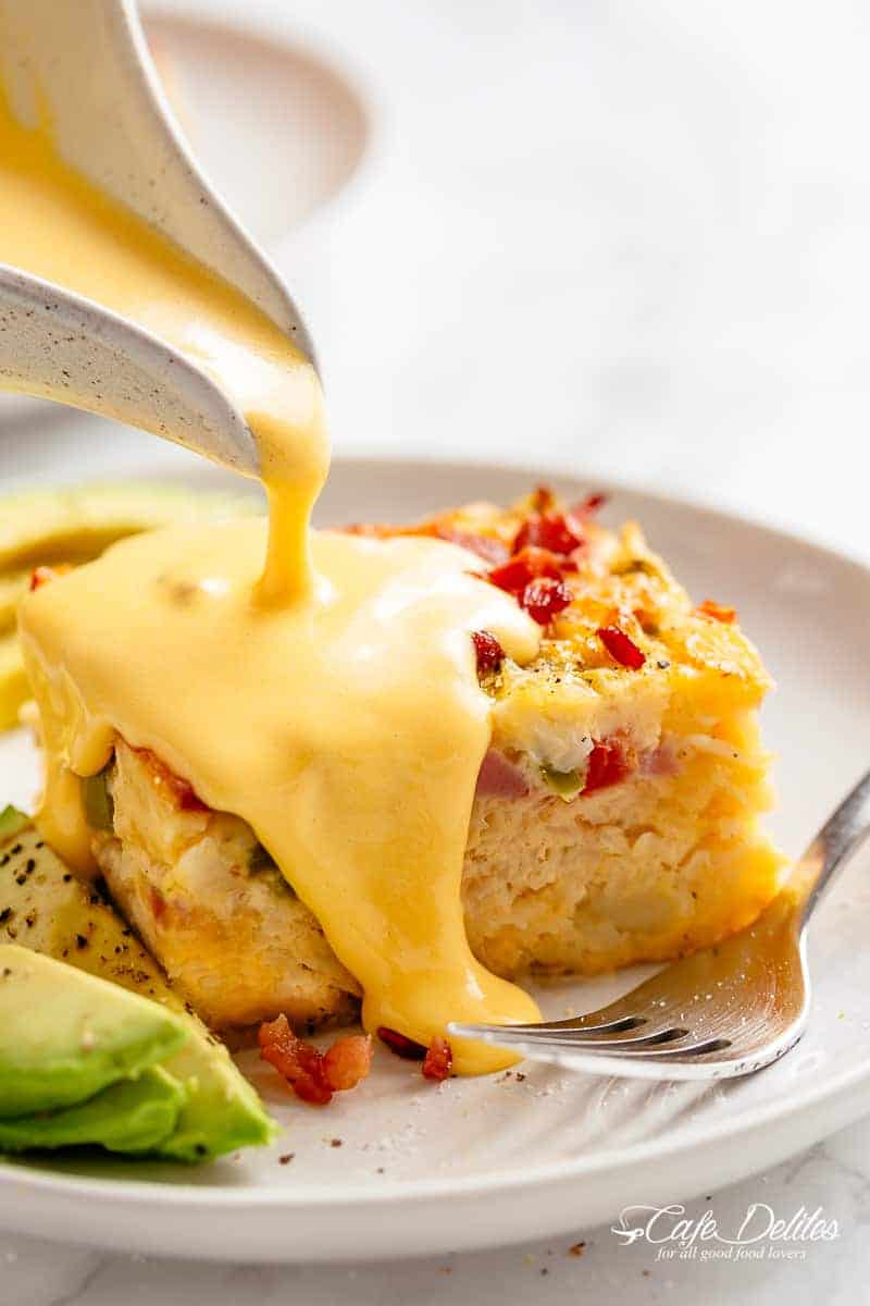 Breakfast Casserole, plus Bacon or Sausage