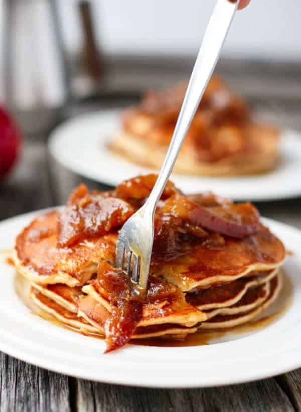 Caramel Apple Pancakes