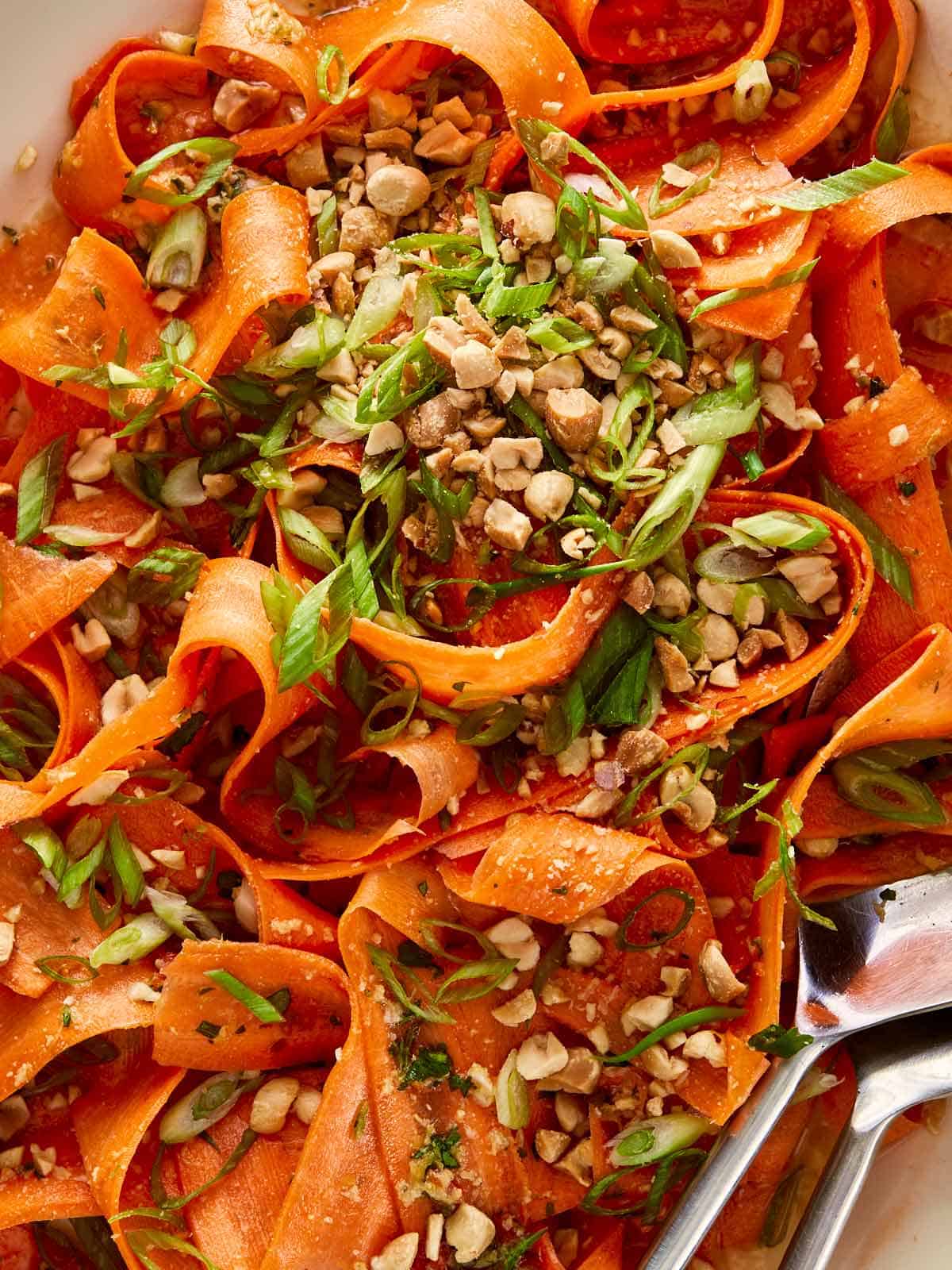 Asian Carrot Salad, plus Ginger Peanut Dressing