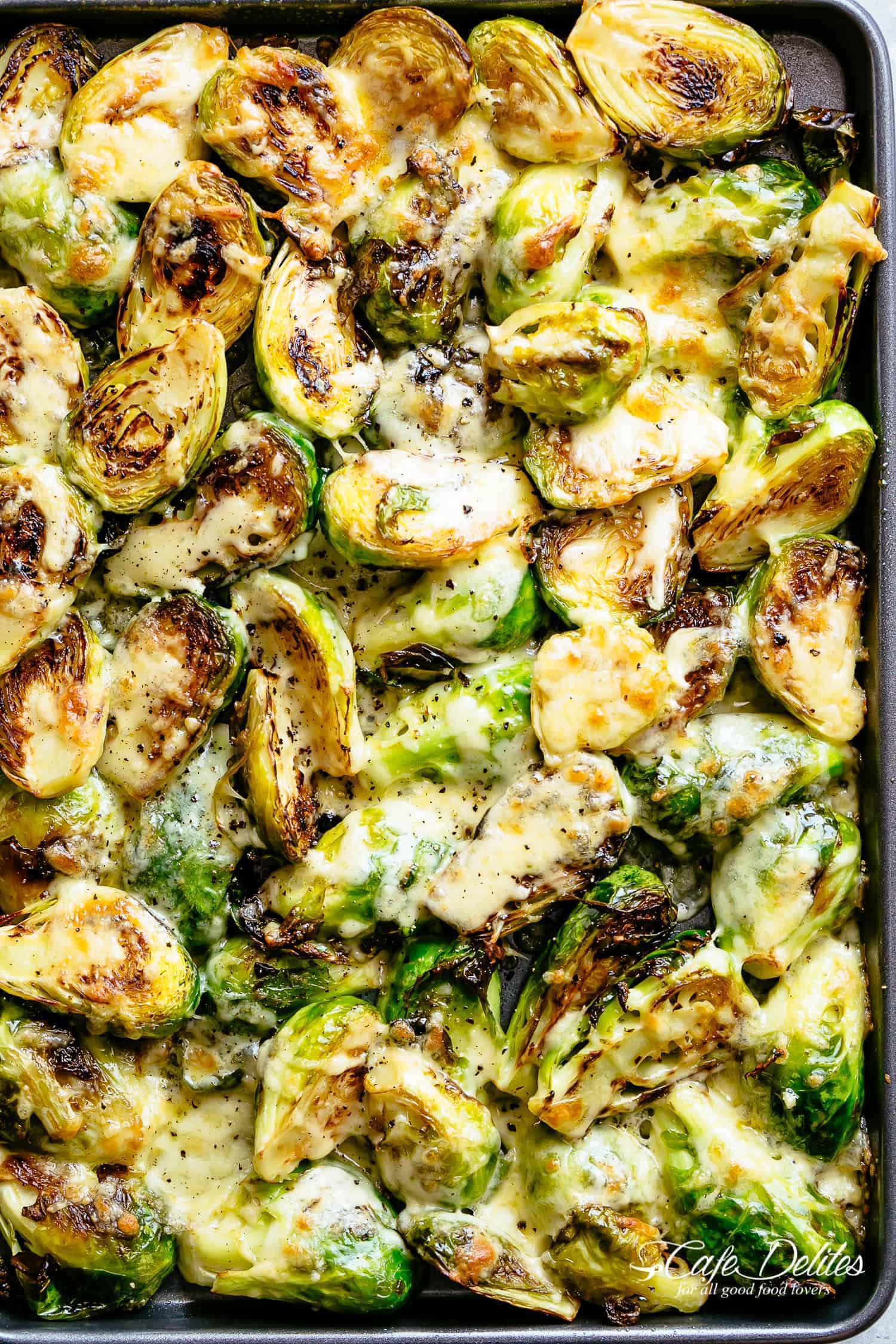 Cheesy Brussels Sprouts