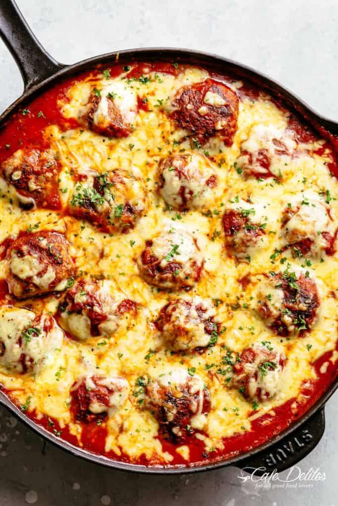 Cheesy Meatballs