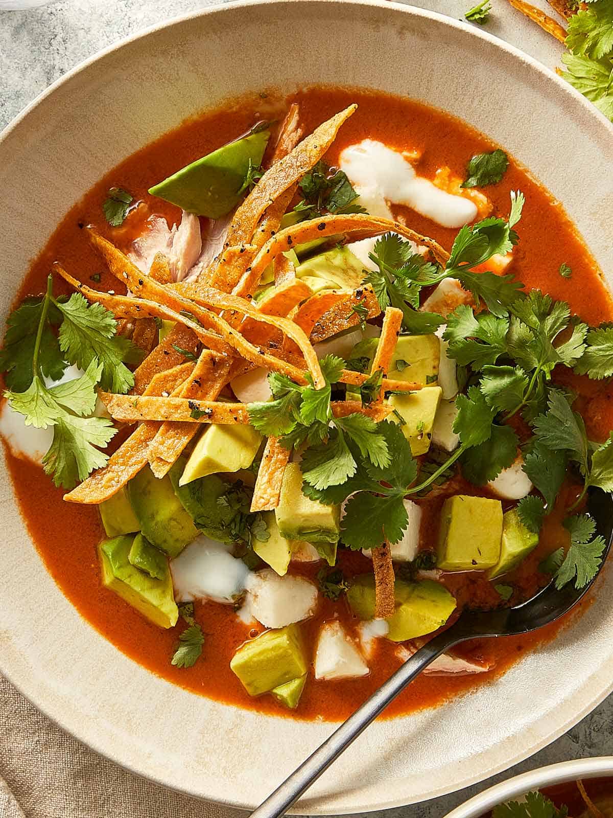 Chicken Tortilla Soup (Sopa Azteca)