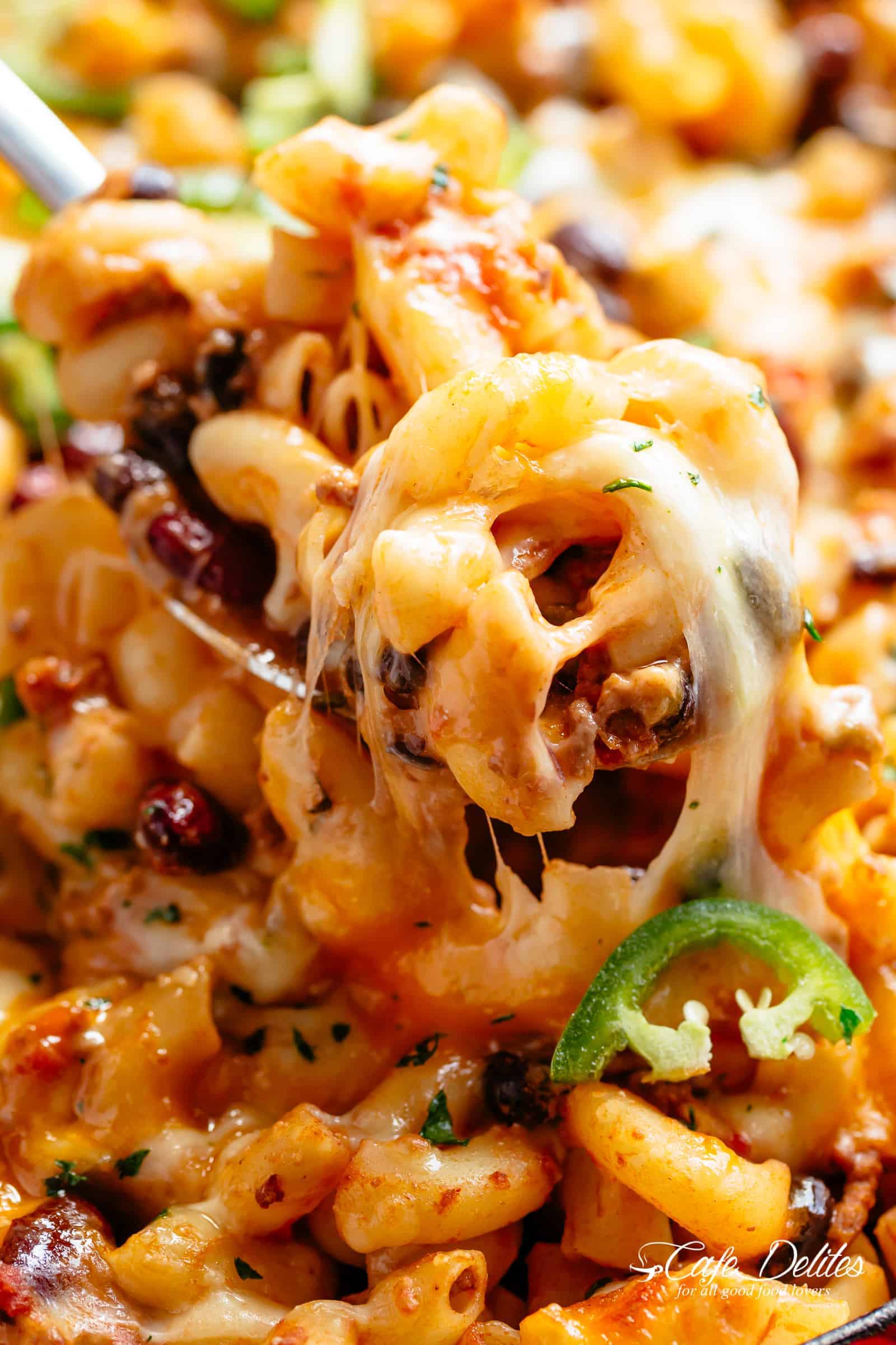 Chili Mac and Cheese is ready and on the table in less than 30 minutes!