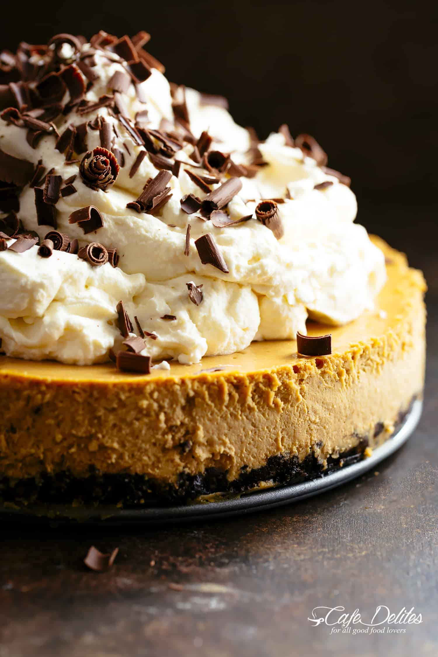 Chocolate Pumpkin Cheesecake
