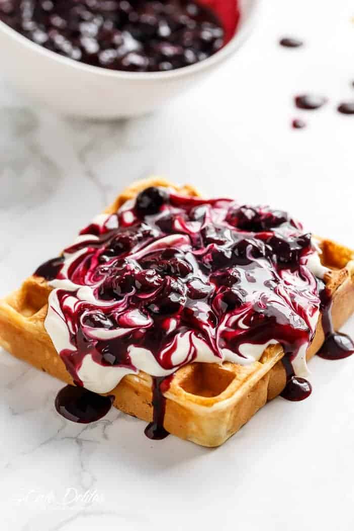 Blueberry Lemon Waffles