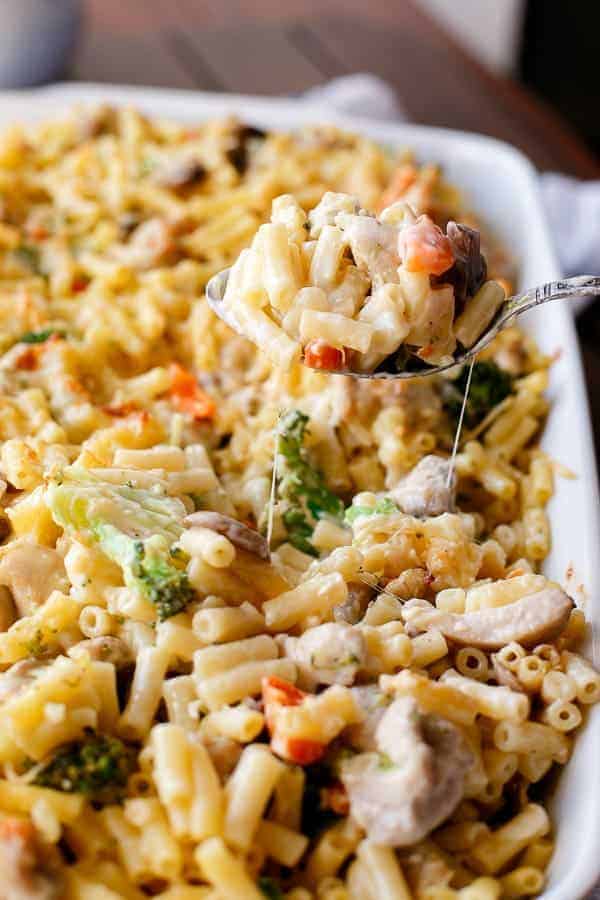 Creamy Chicken Mac And Cheese Bake