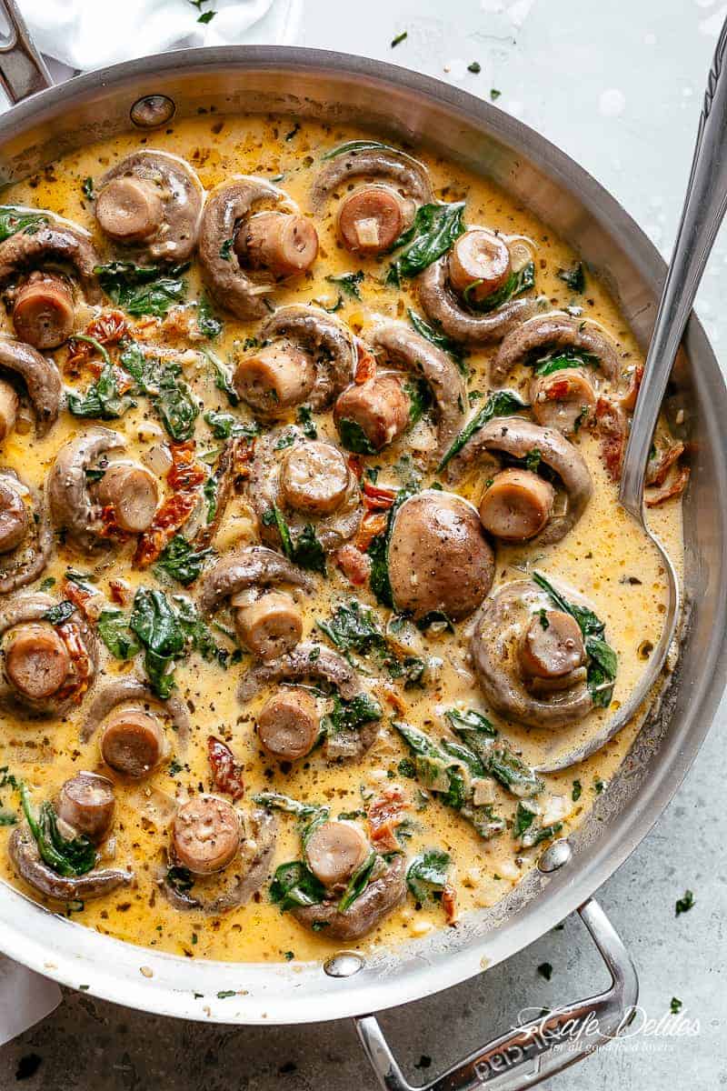 Creamy Garlic Butter Mushrooms