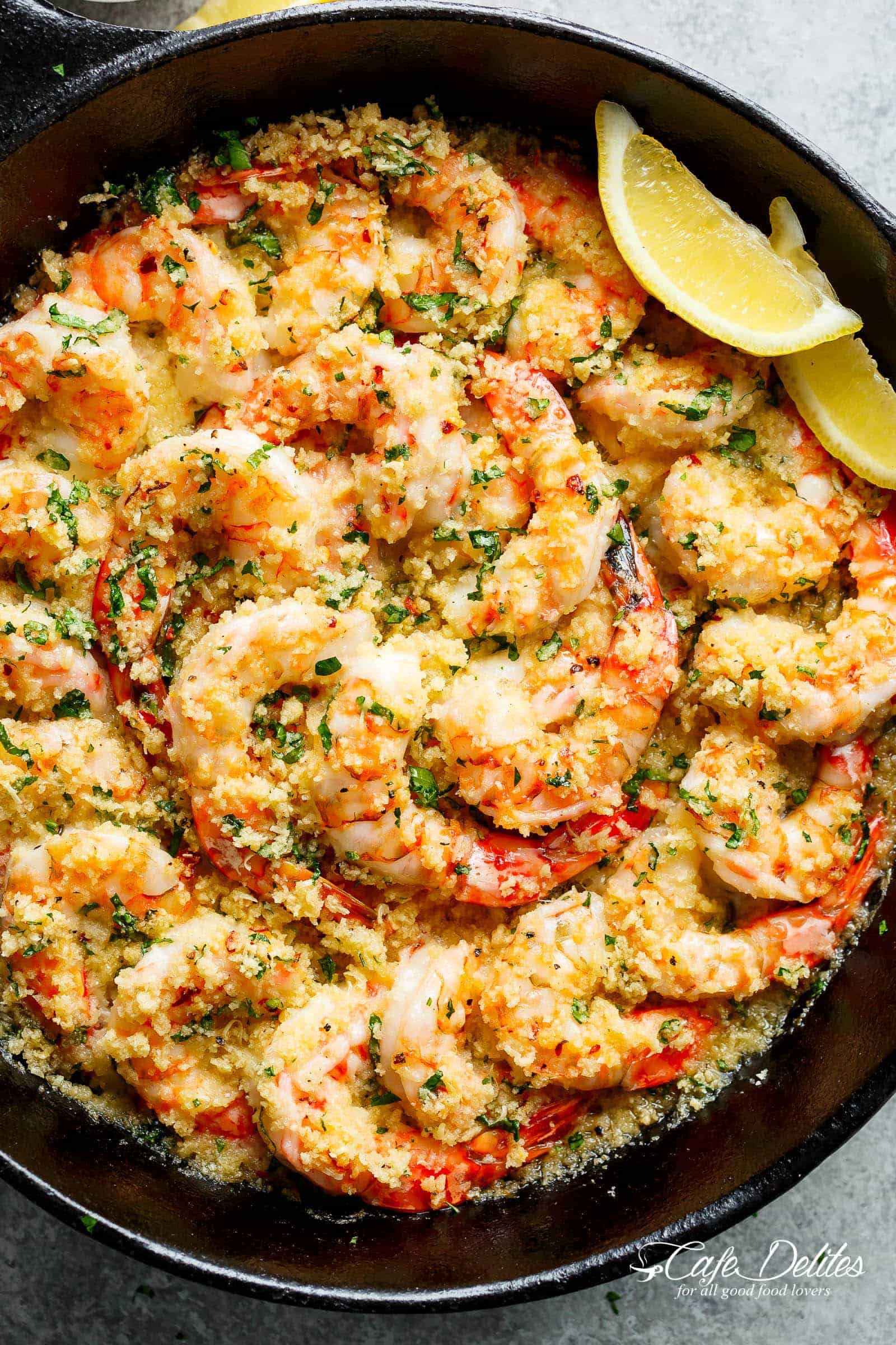 Crispy Baked Shrimp Scampi