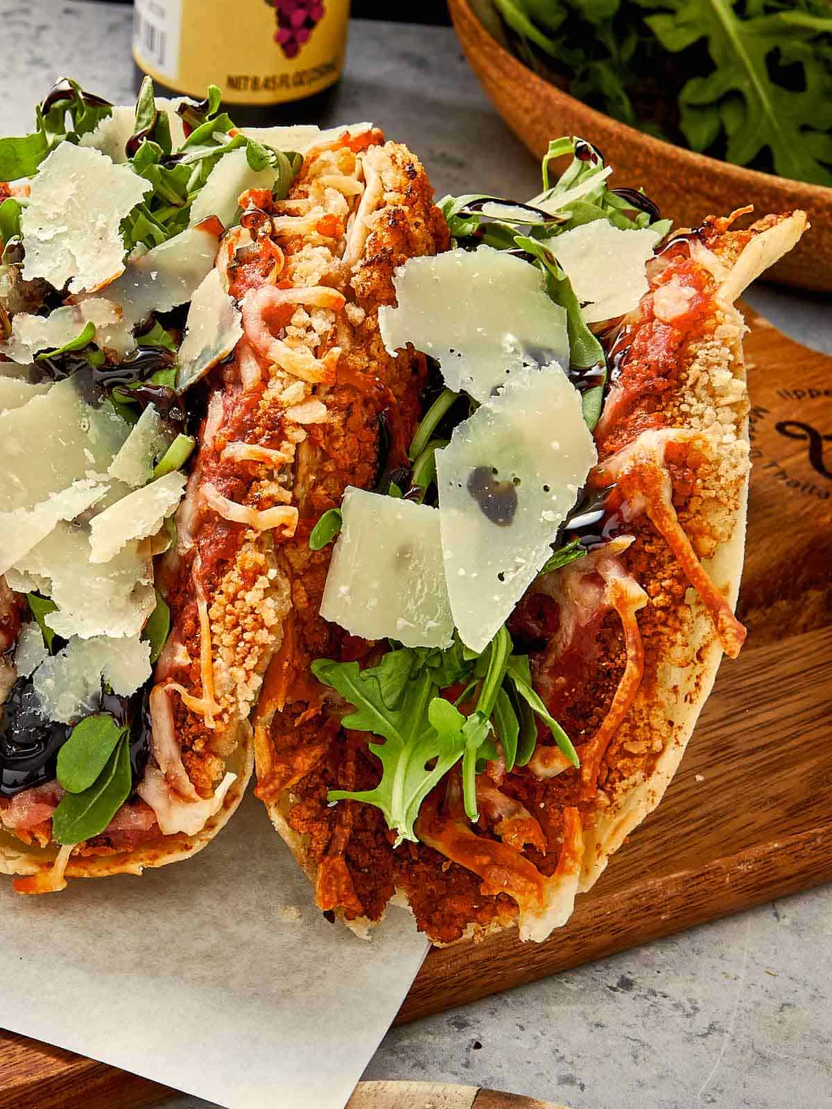 Crispy Chicken Parm Smashed Tacos in 30 Minutes