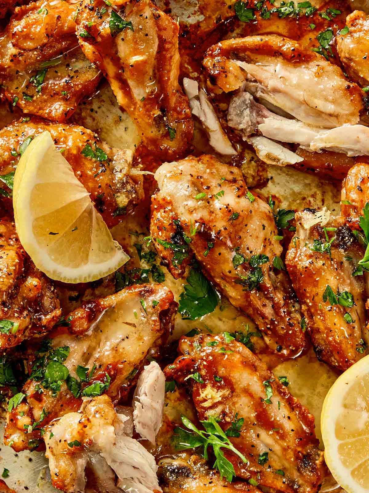 CRISPY Lemon Pepper Chicken Wings