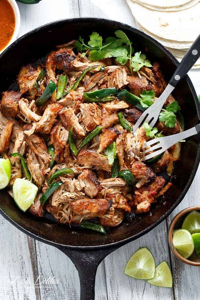 Slow Cooker Carnitas (Mexican Pulled Pork)