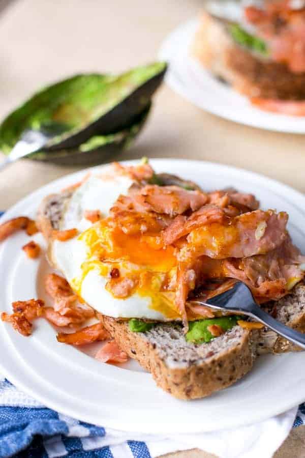 Crispy Smoked Salmon and Egg Stack