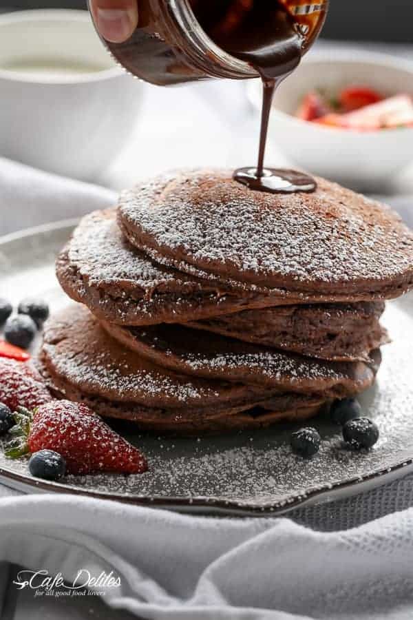 Double Chocolate Pancakes
