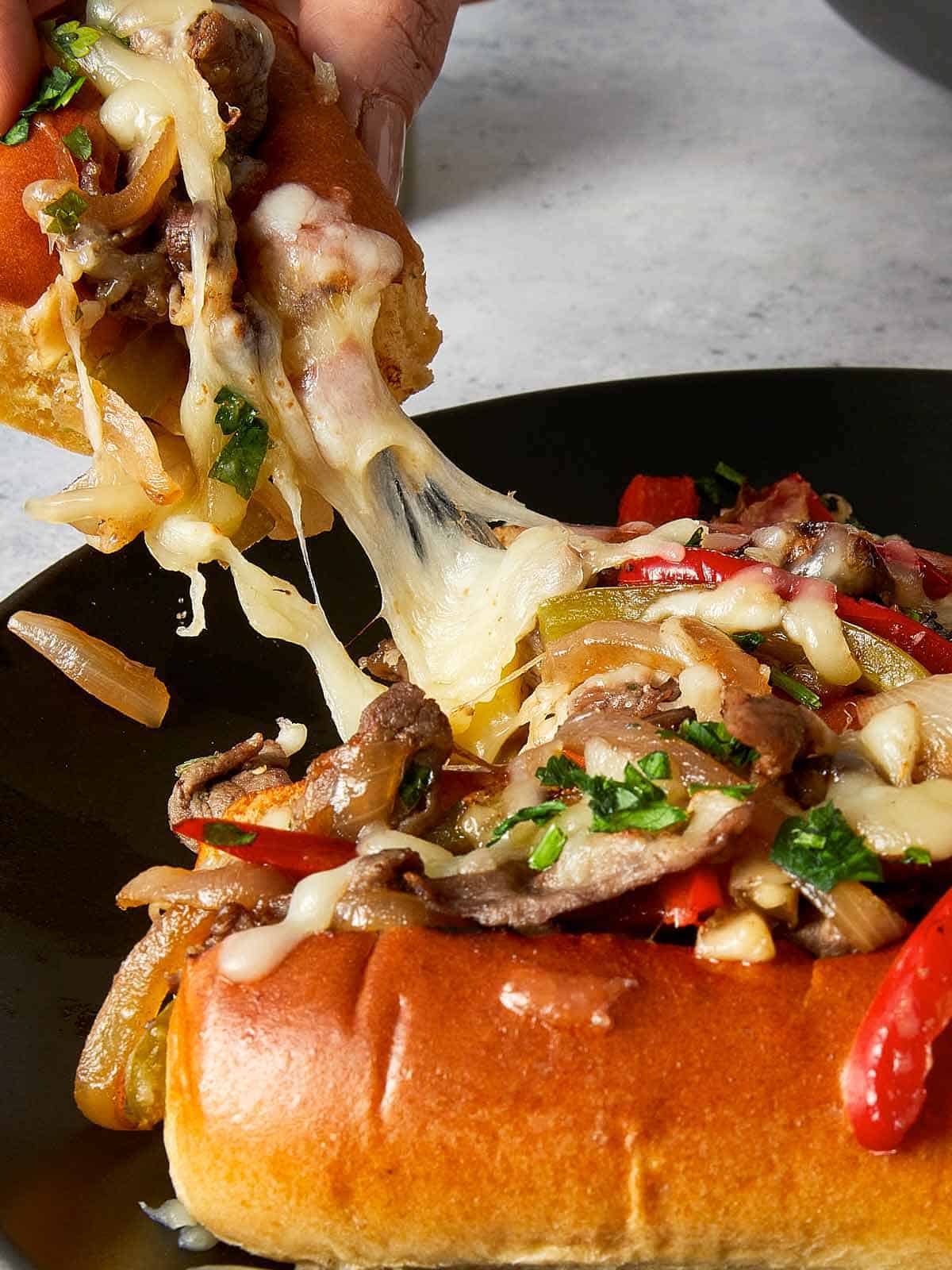 One Pan Philly Cheesesteak Skillet