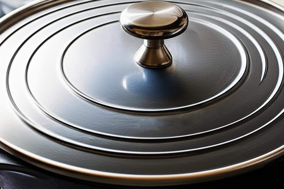 Pan with lid.