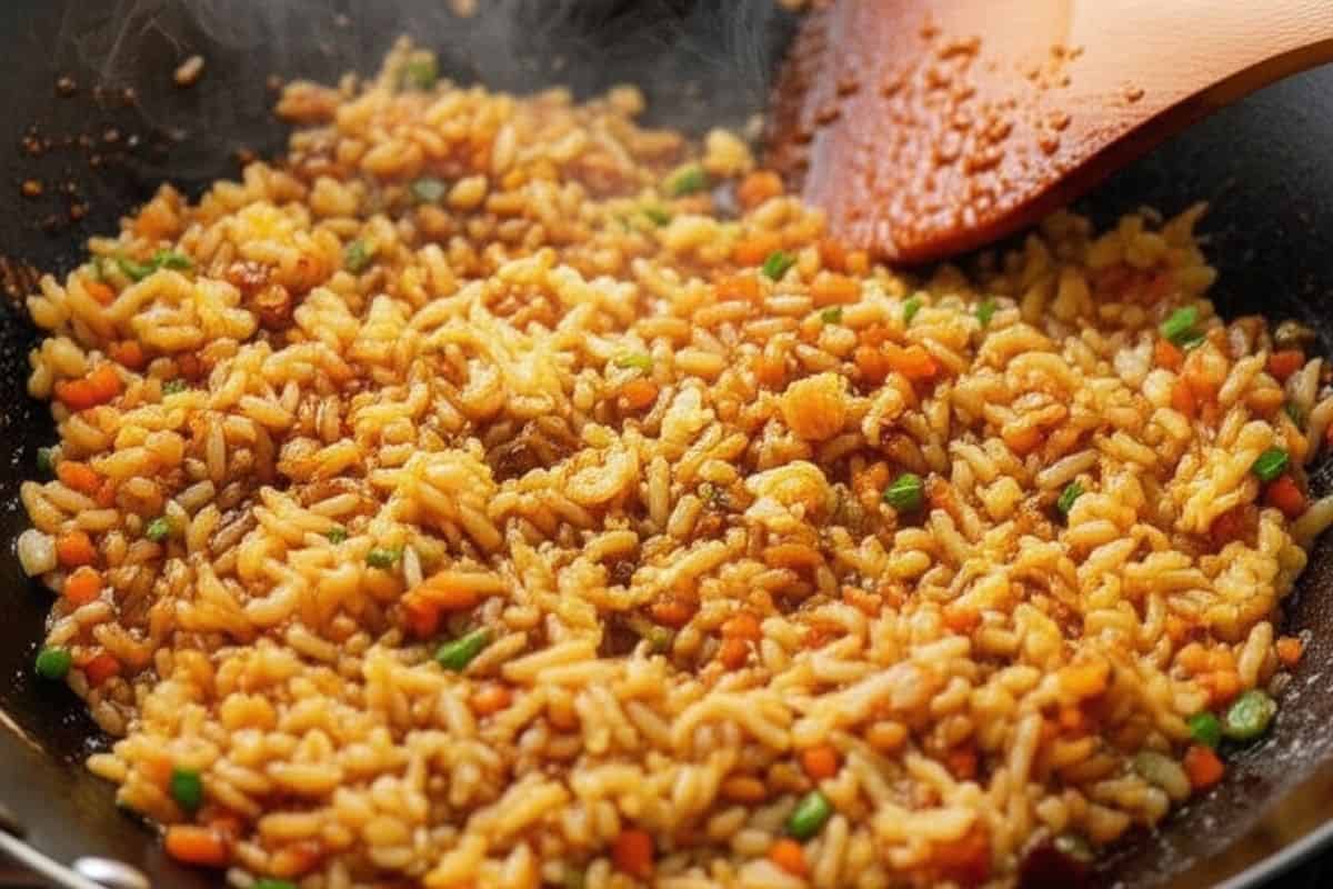 return the egg to the wok and pour the sauce