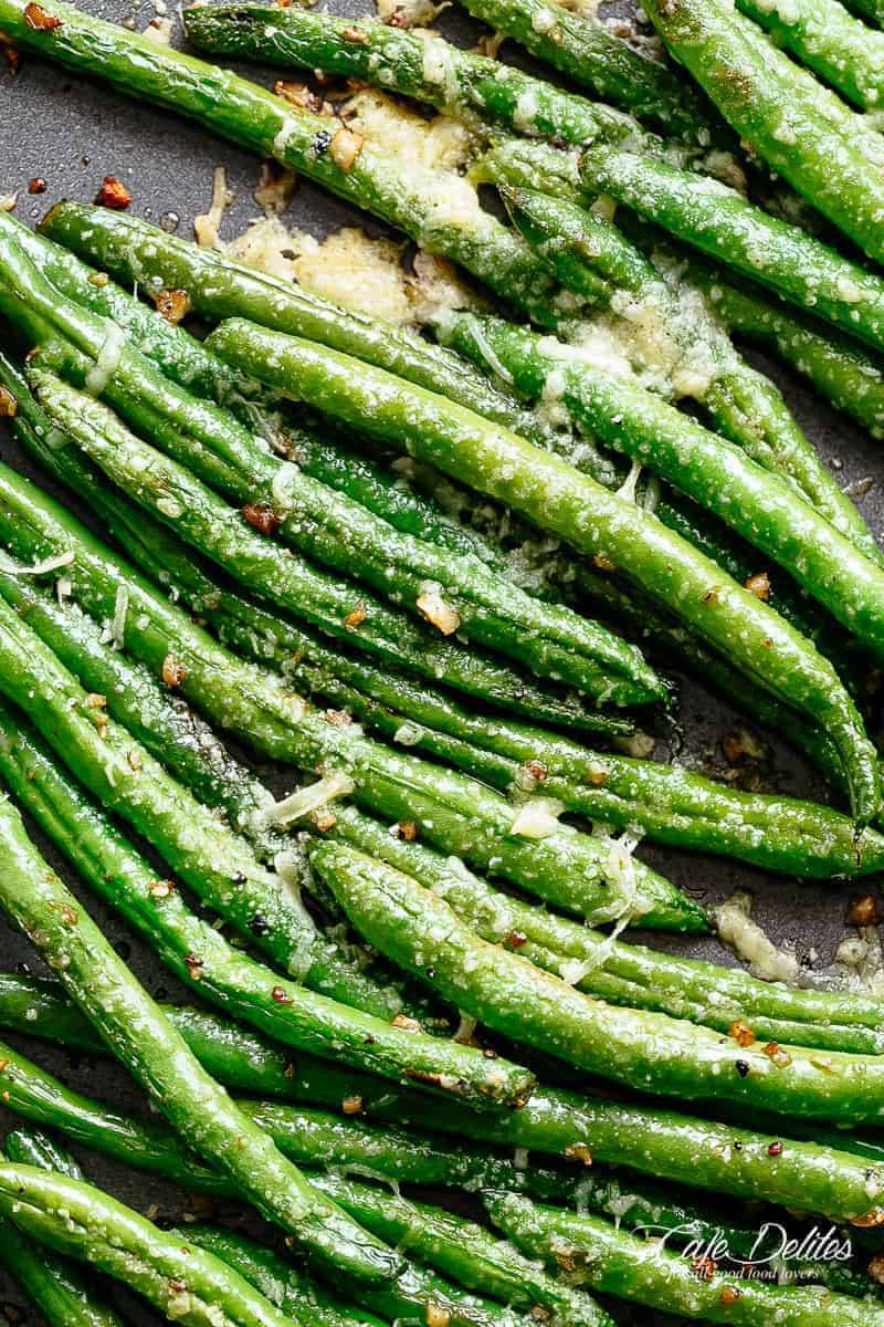 Easy Roasted Green Beans with good flavor
