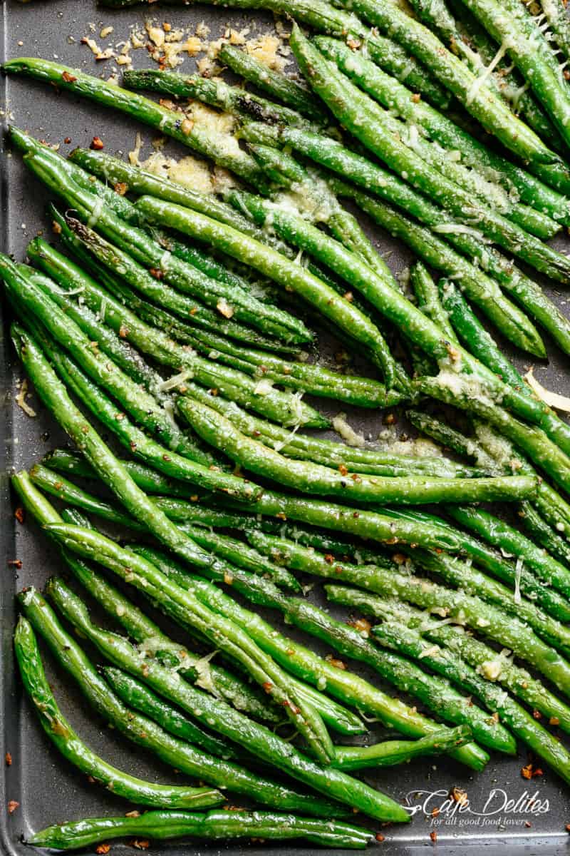 Garlic Green Beans and Parmesan