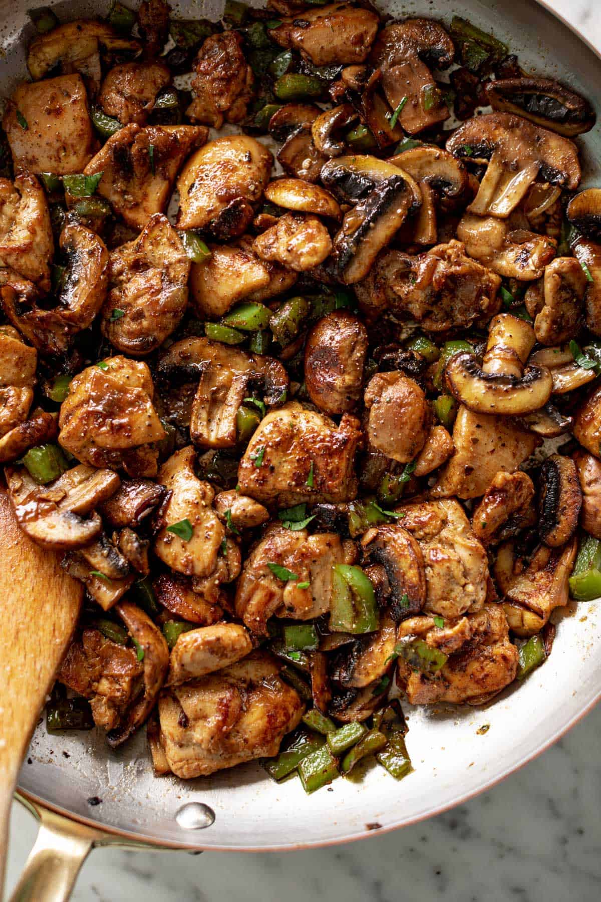 Garlic Mushroom Chicken Bites