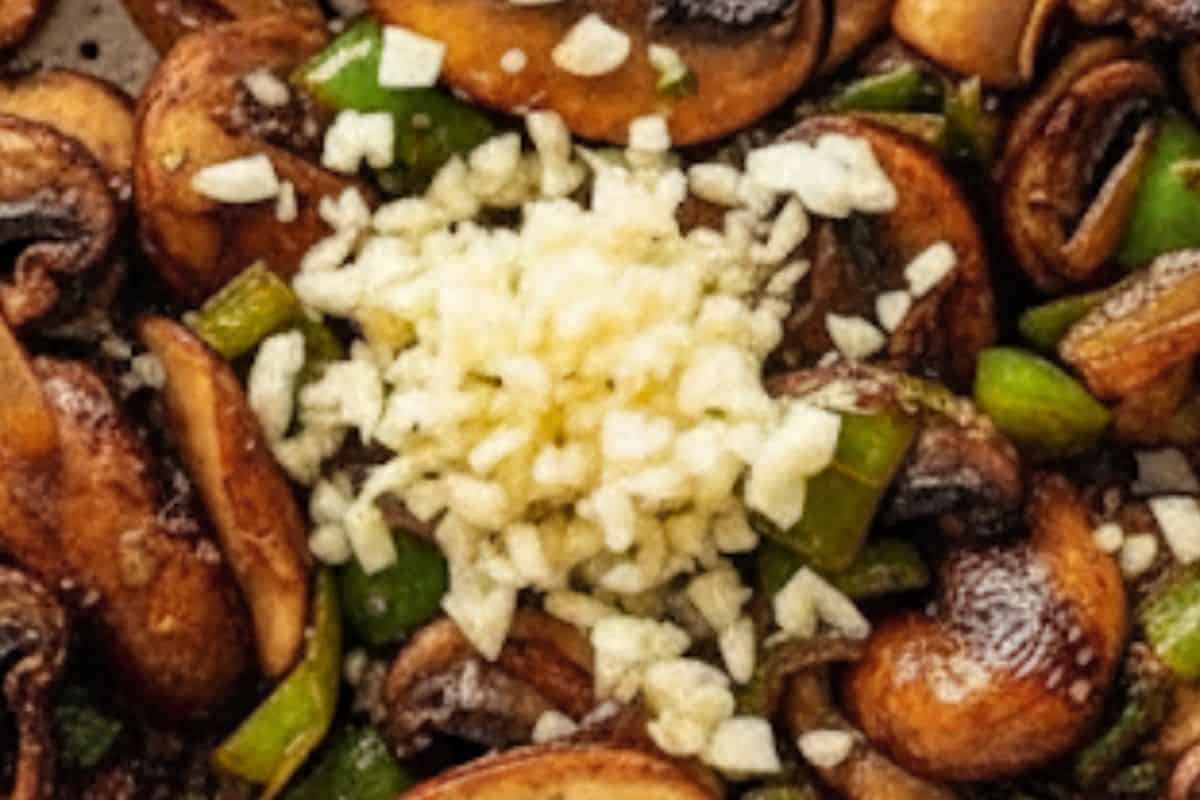 Stir in the minced garlic and sauté until fragrant.