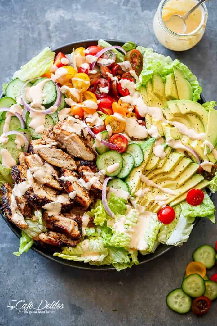 Grilled Chicken Salad, plus Creamy Cajun Dressing