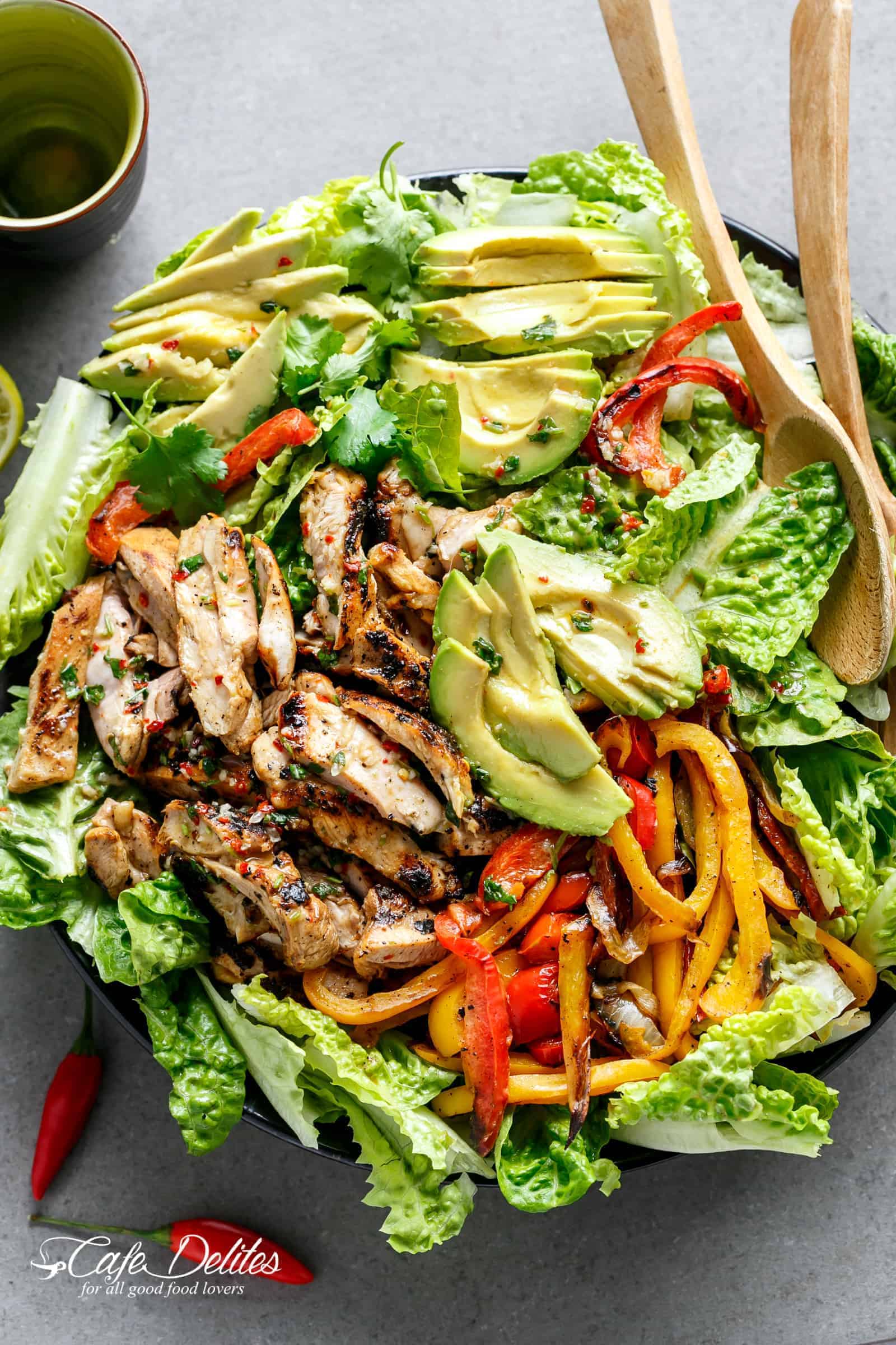 Grilled Chicken Fajita Salad