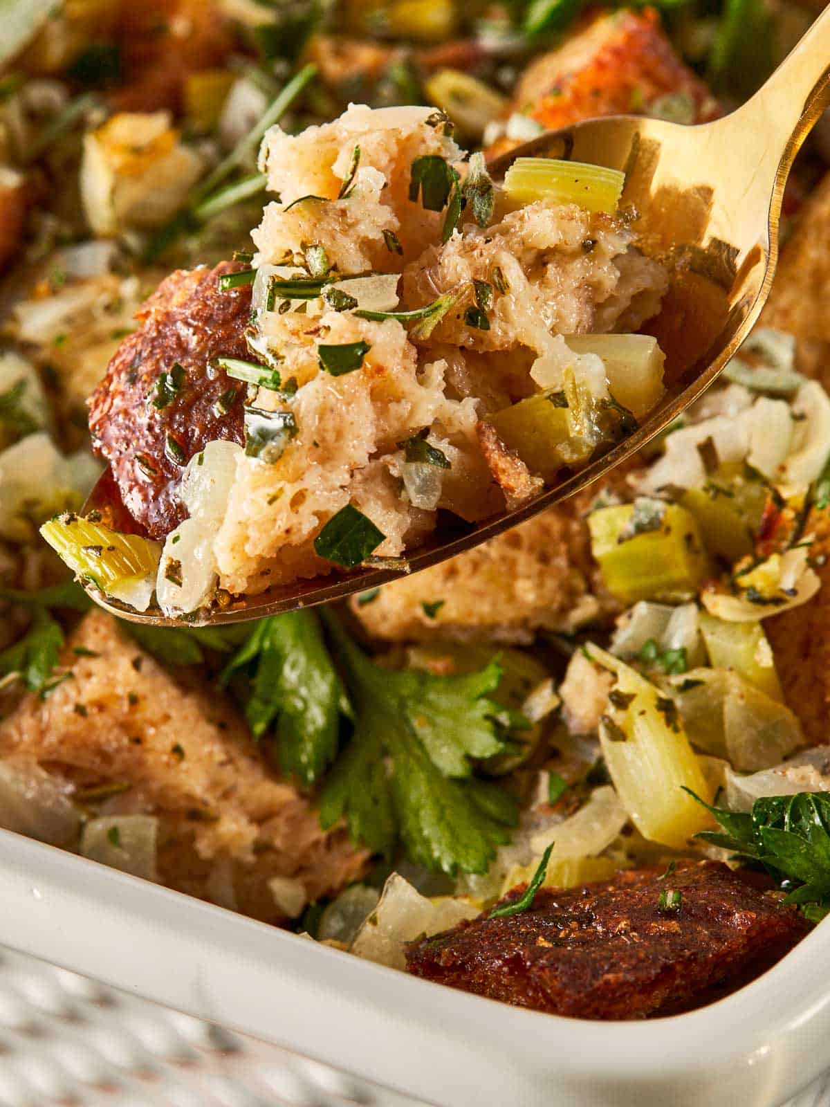 Homemade Buttery Herb Stuffing
