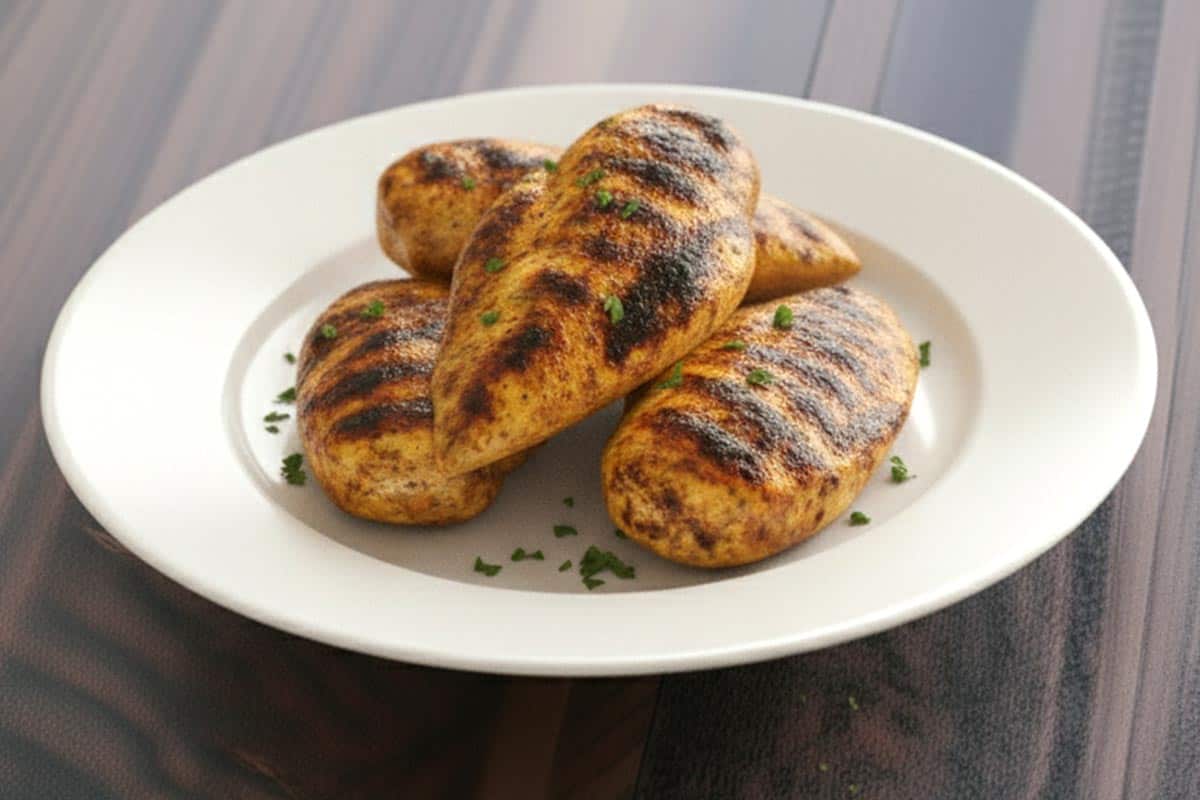 Transferred the chicken to a plate.