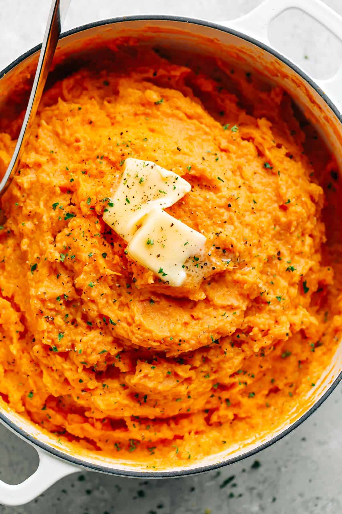 Mashed Sweet Potatoes (Savory Recipe)