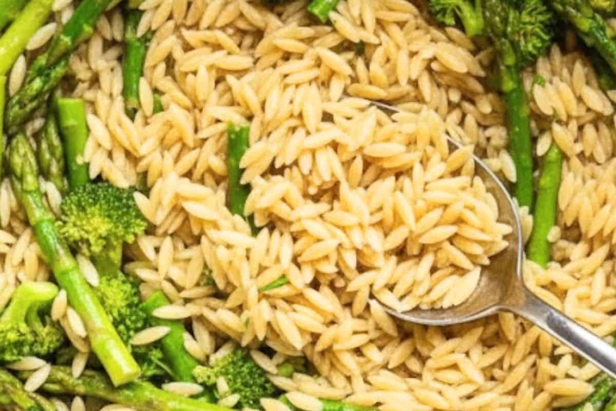 Toss in broccoli and asparagus, stirring occasionally for 2 minutes.