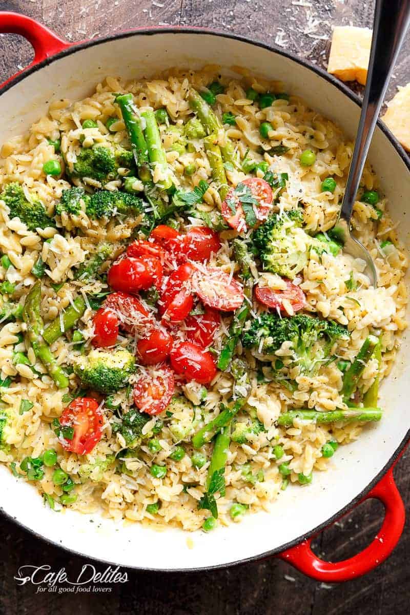 One Pot Orzo Primavera