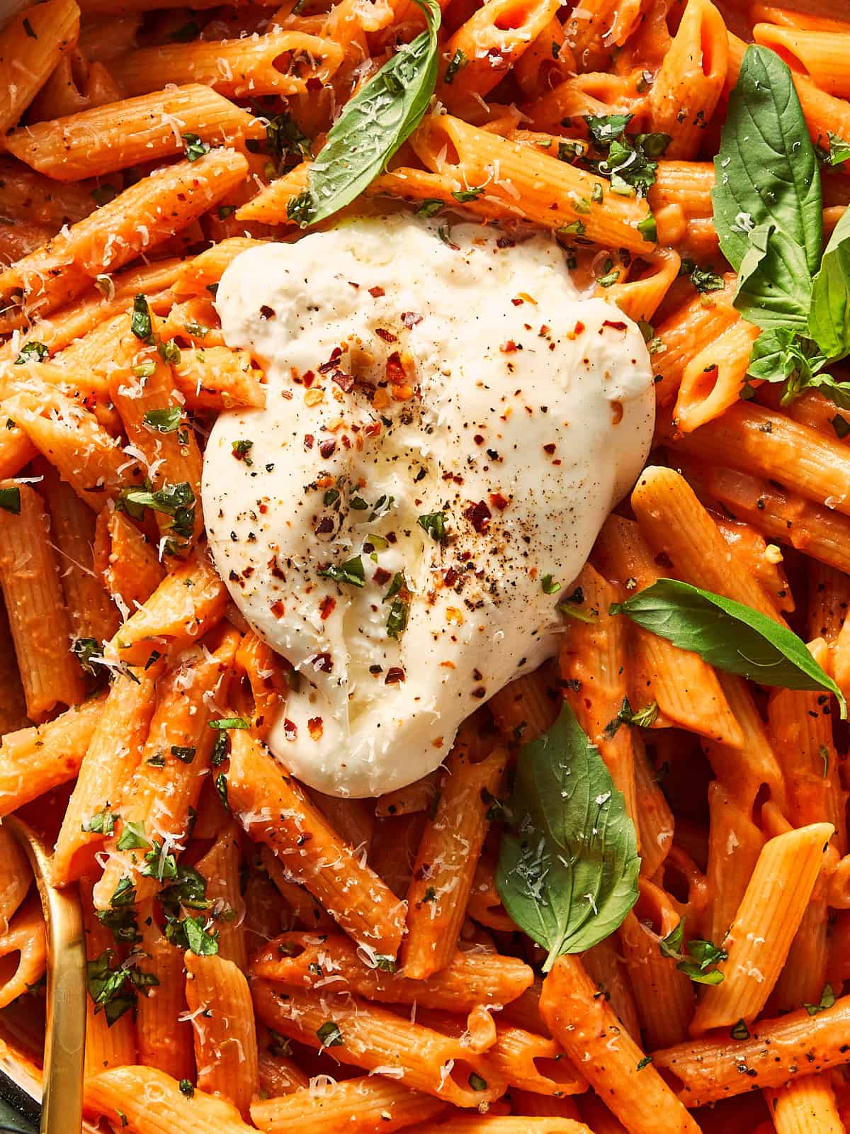 One-Pot Spicy Vodka Pasta, plus Burrata (30 Minutes)