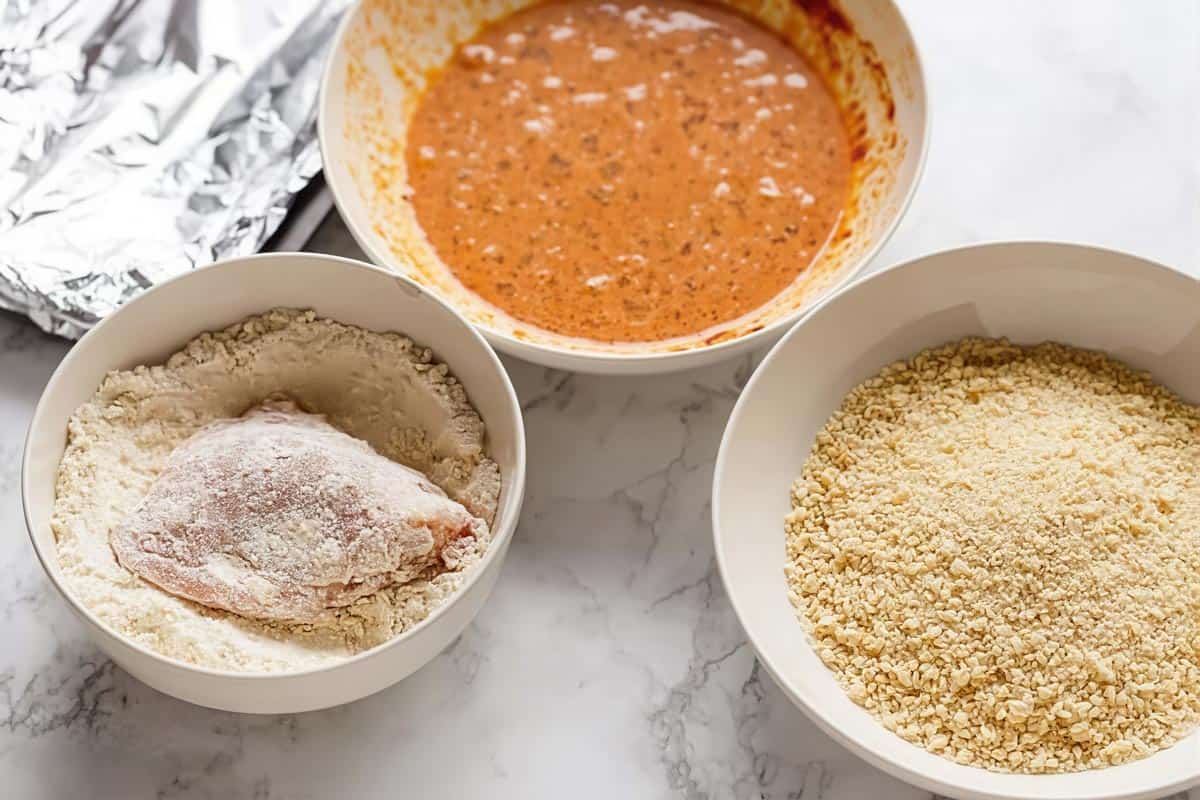 Oven Fried Chicken + Broccoli + Honey Garlic Sauce |