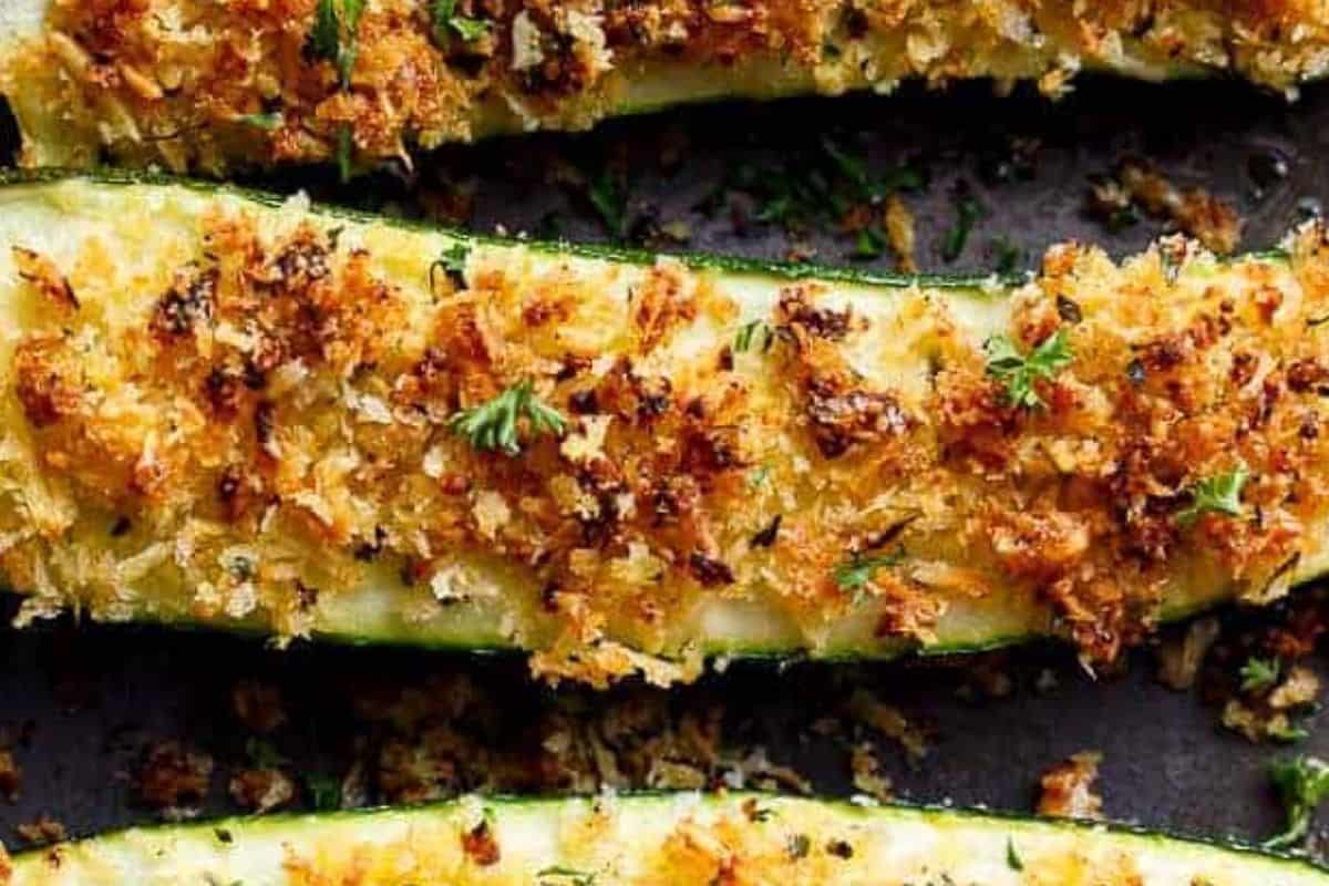 Bake for 20 minutes until zucchini is tender. Garnish with parsley and serve warm.