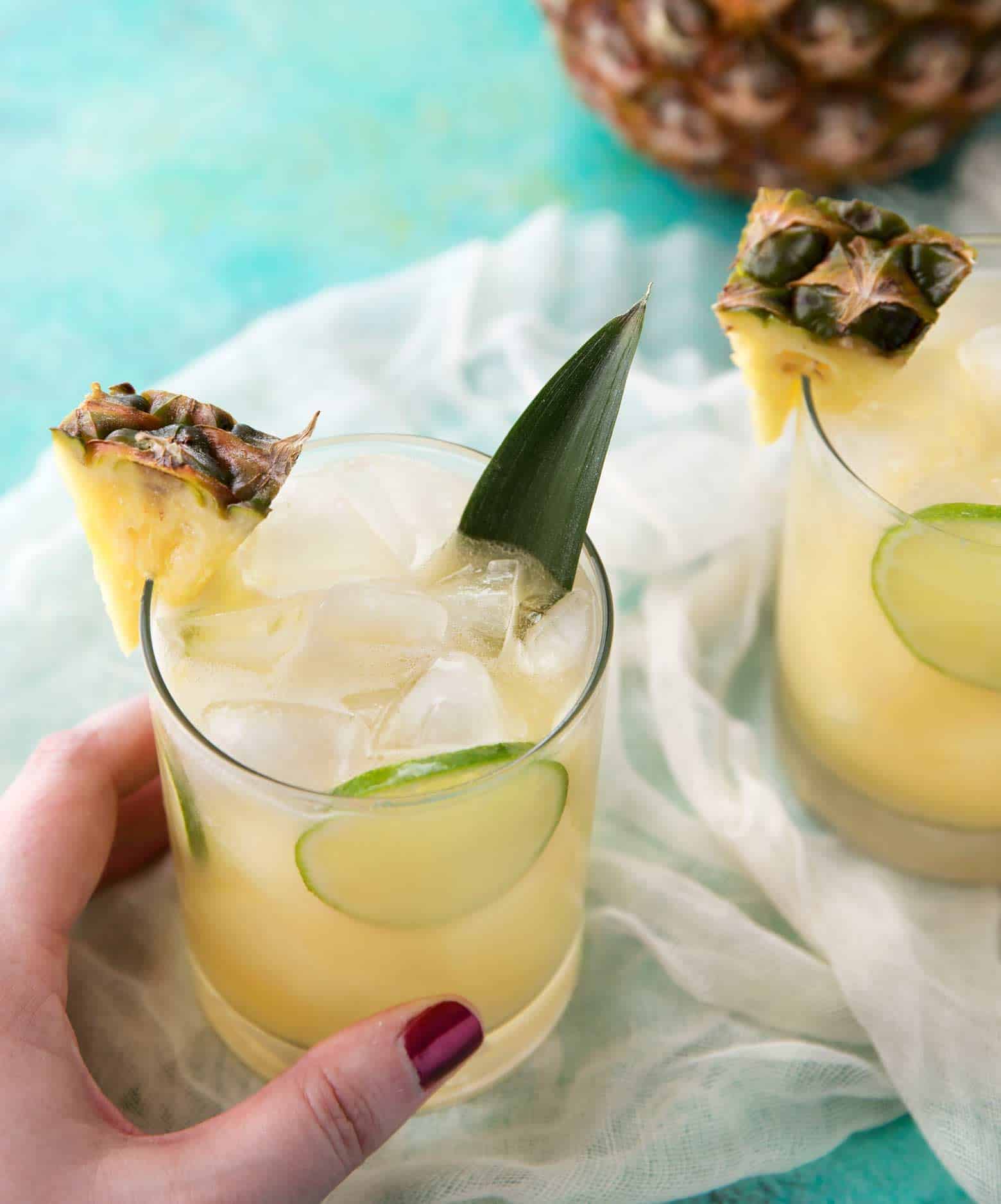 Top view image of Tropical Pineapple Rum Punch!