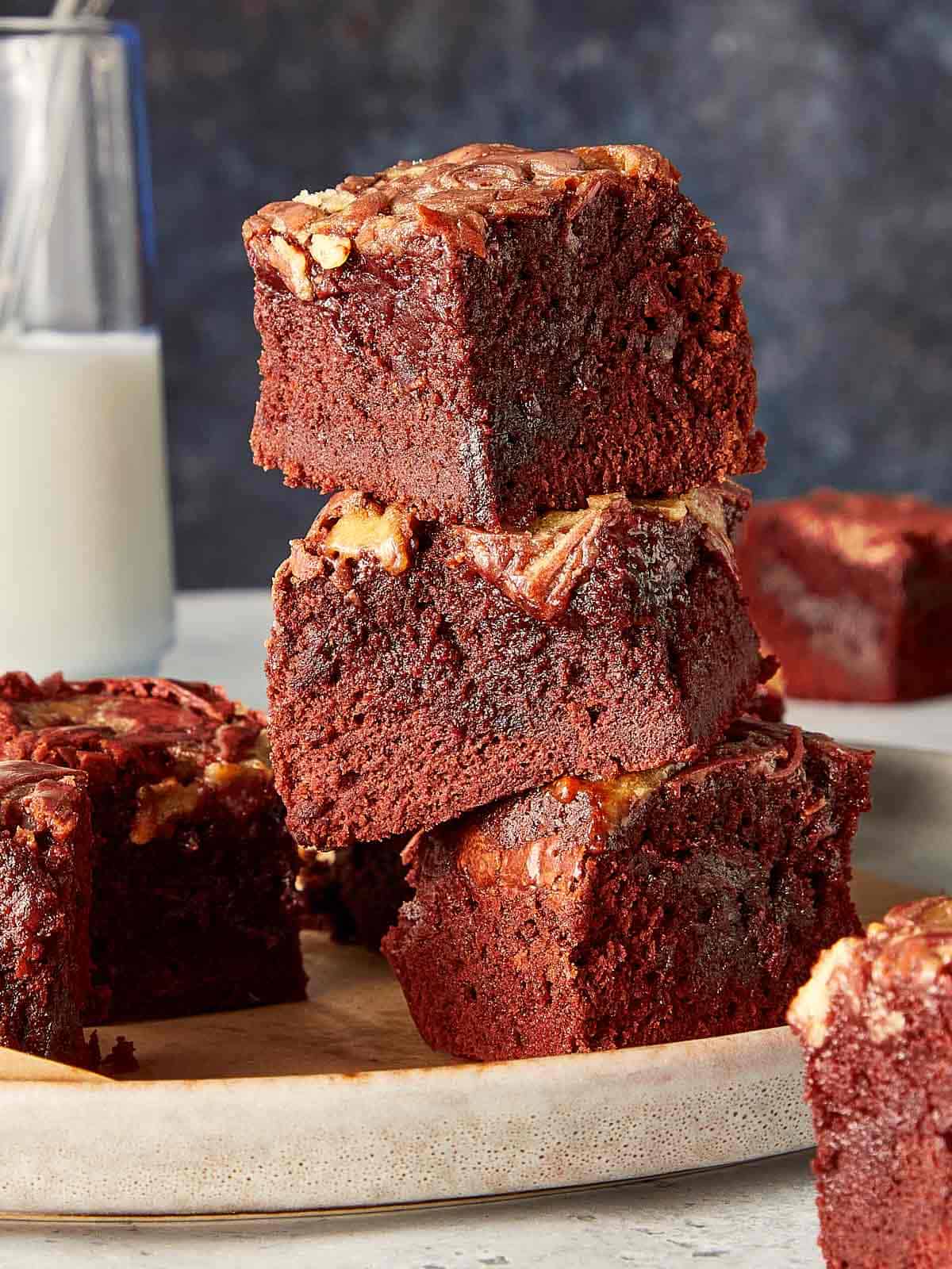 Homemade Red Velvet Brownies Recipe (From Scratch)