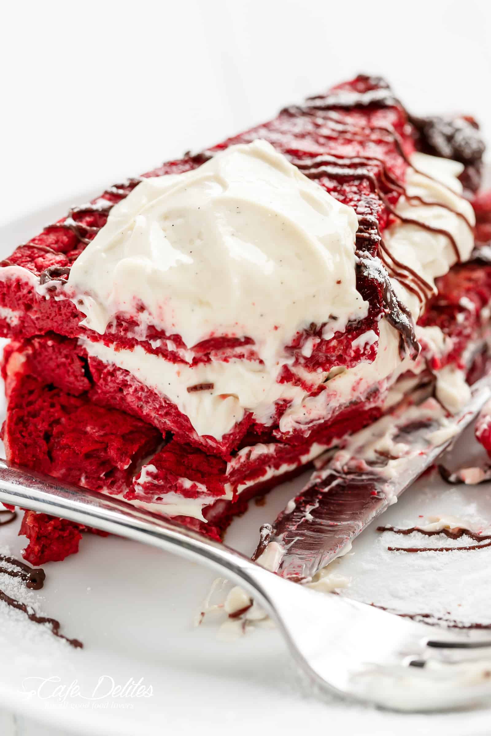 good Red Velvet French Toast Cheesecake sandwich