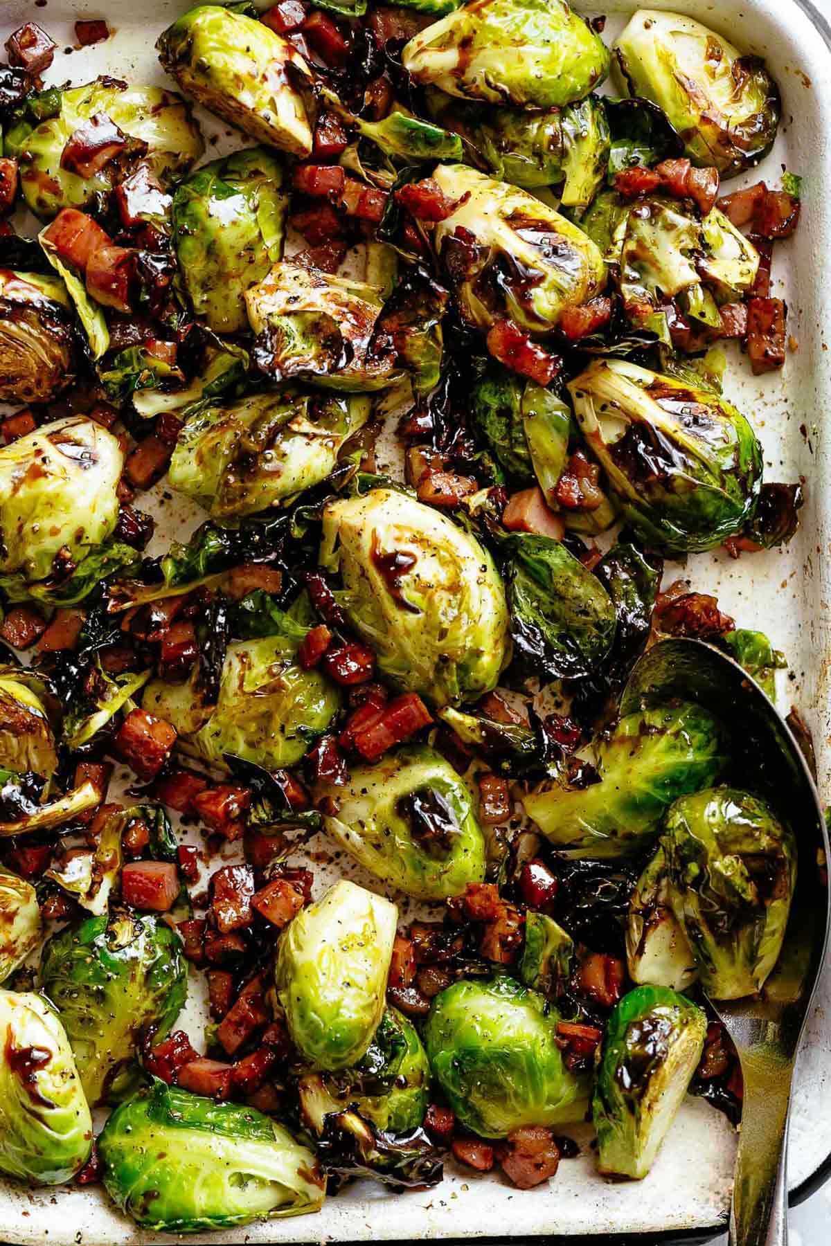 Roasted Brussels Sprouts and Bacon