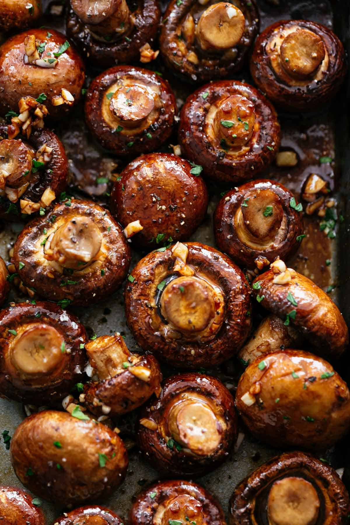 good Roasted Mushrooms with balsamic soy