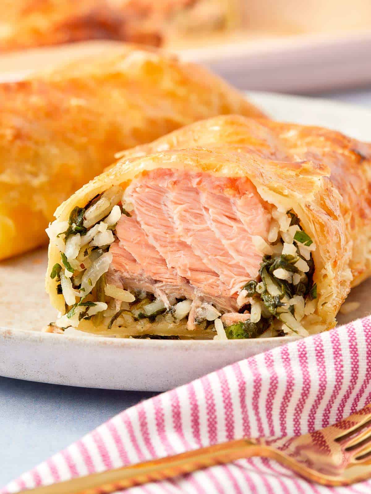 Salmon and Spinach Parcels