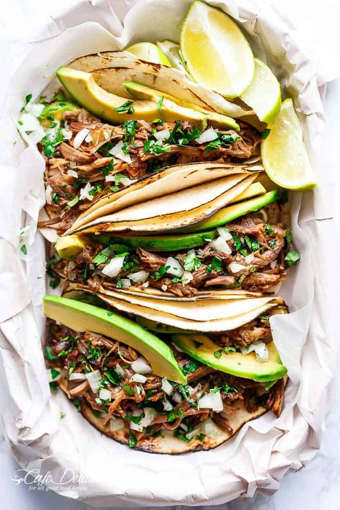 Slow Cooker Barbacoa Tacos