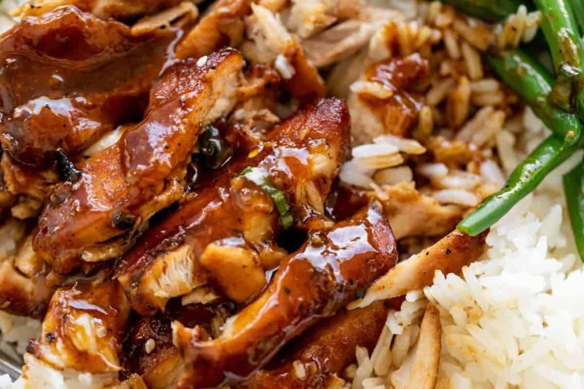 Place chicken on a lined baking sheet and baste with the thickened sauce. Broil for 1 to 2 minutes per side to lightly char the edges