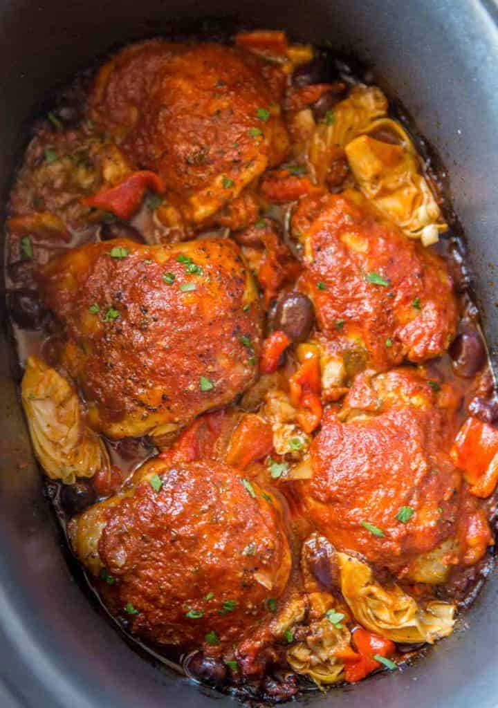 Slow Cooker Mediterranean Chicken