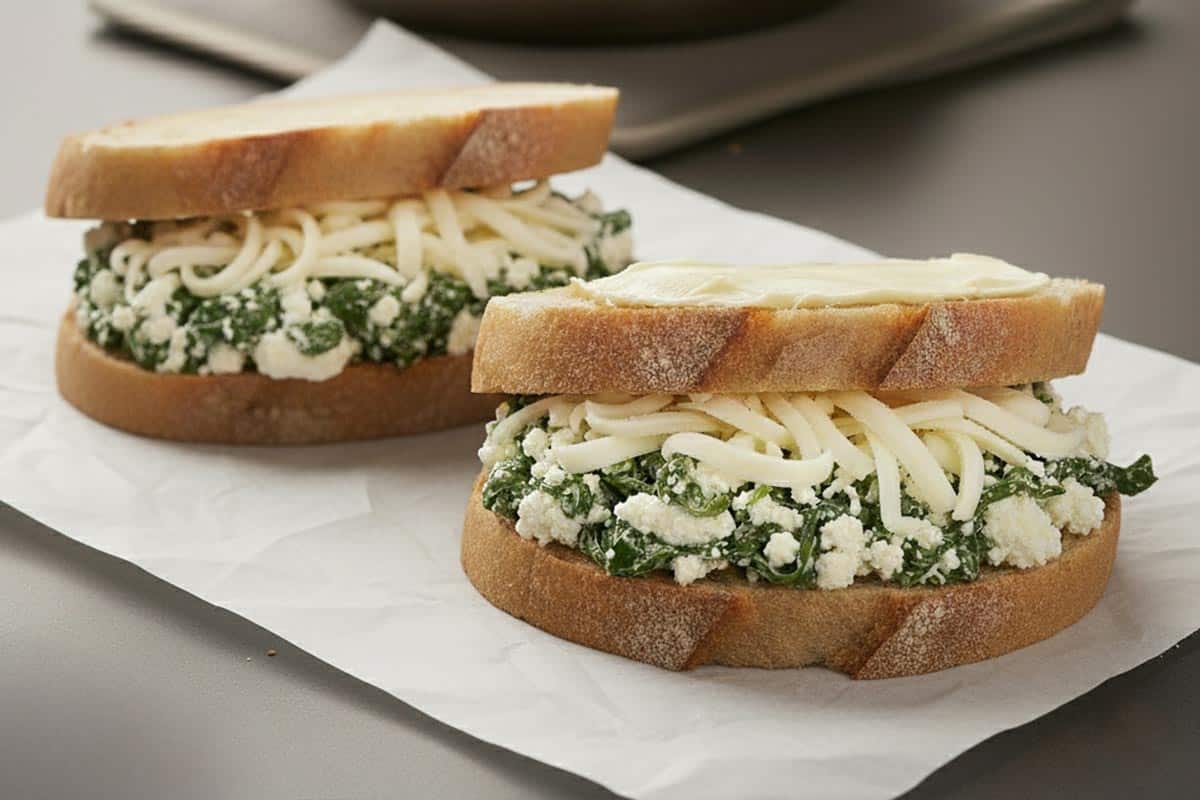 Assembled the sandwich.