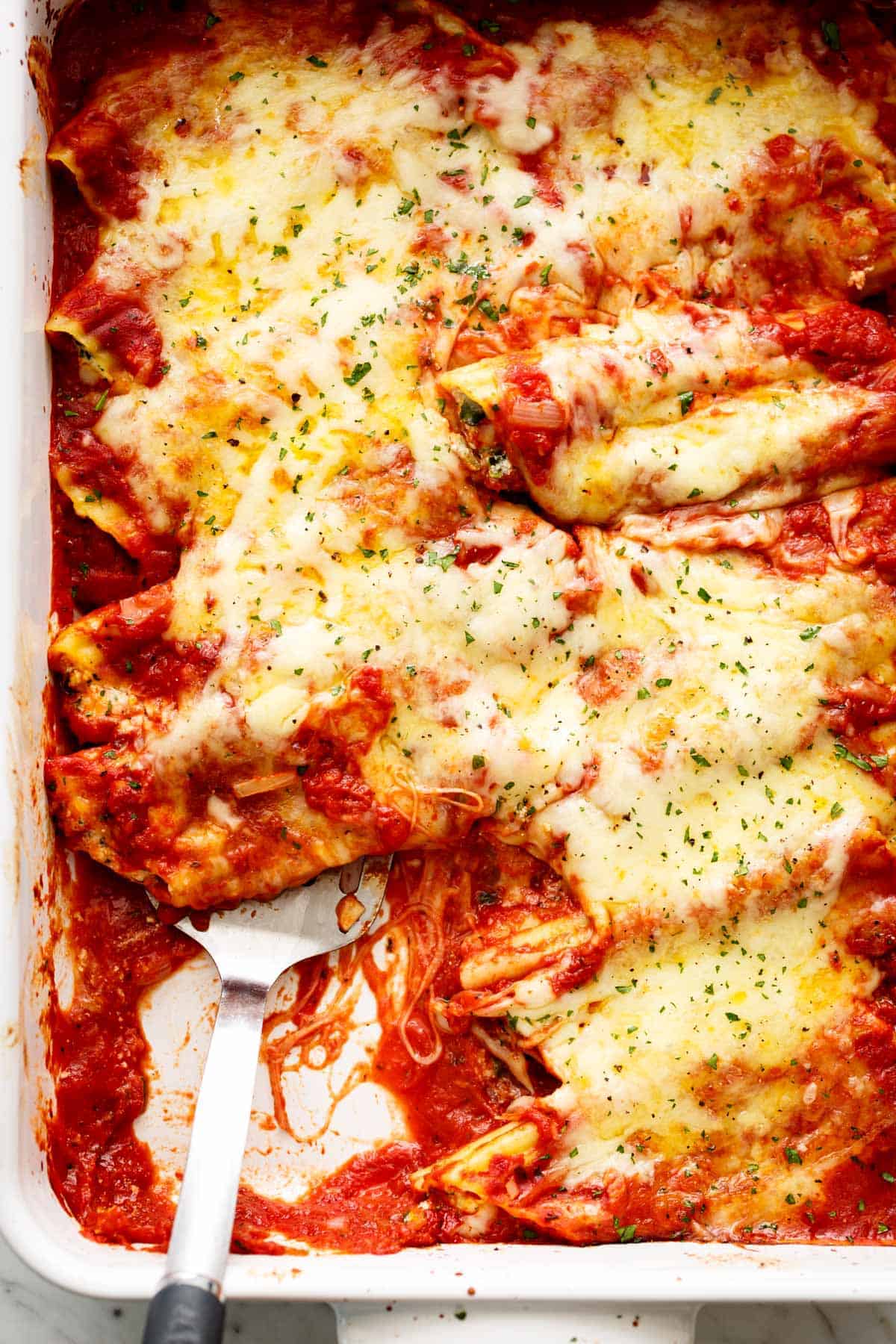 Spinach Manicotti