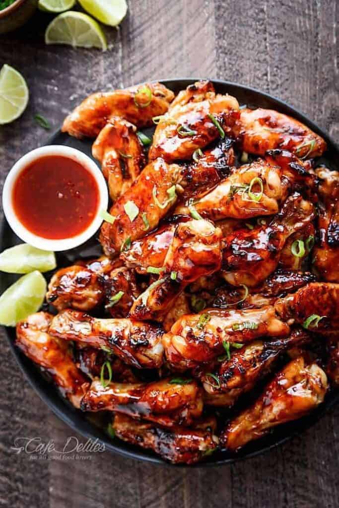 Sticky Thai Chicken Wings